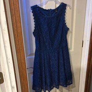 City Studio Royal Blue Lace Mini Dress